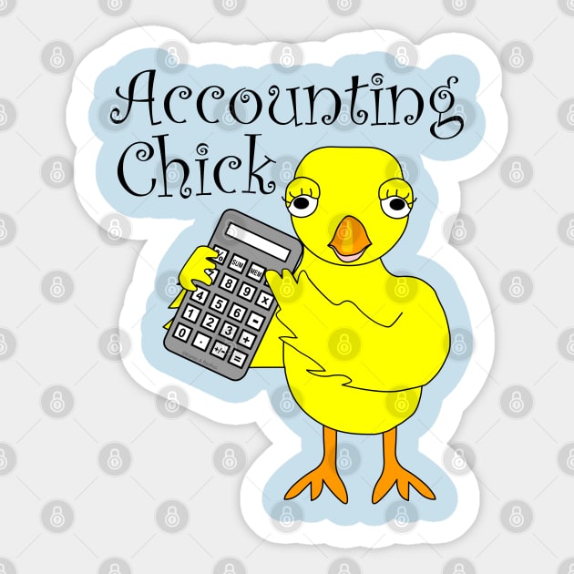 Accounting Chick Text Sticker by Barthol Graphics